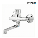 Single Lever Sink Mixer Wall Mount Swing Tap Brass - By Prayag