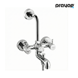 Wall Mixer 3 in 1 with Provision for Hand Shower & Head Shower Brass (Foam Flow) (Hot & Cold) - By Prayag