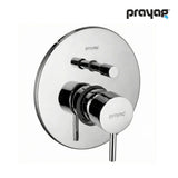 Single Lever Concealed Diverter 40mm High Flow (Complete Set Body + Plate) Brass - By Prayag