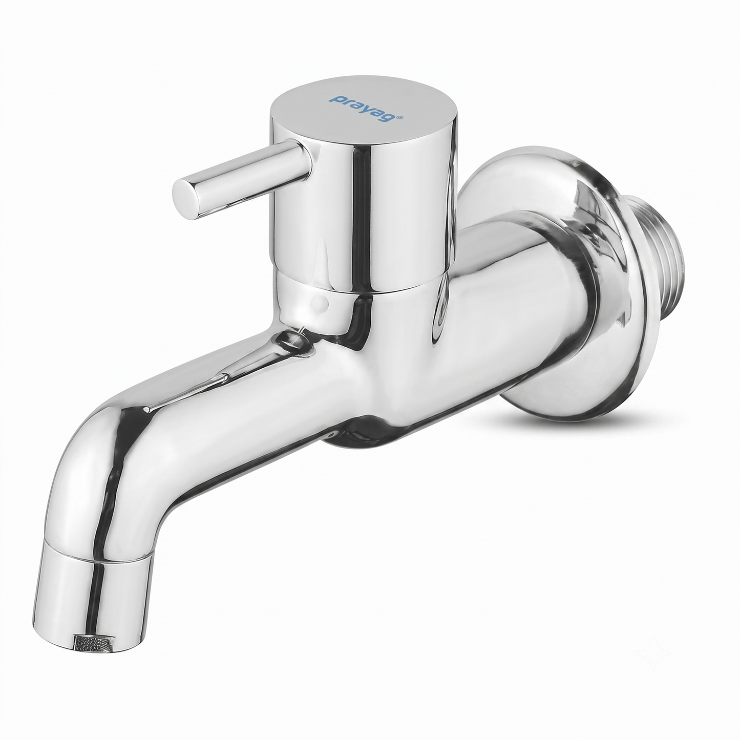 Bib Tap with Wall Flange Brass - By Prayag