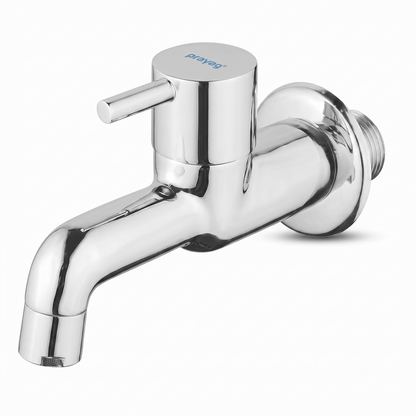 Prayag Brass Bib Tap with Wall Flange Laguna