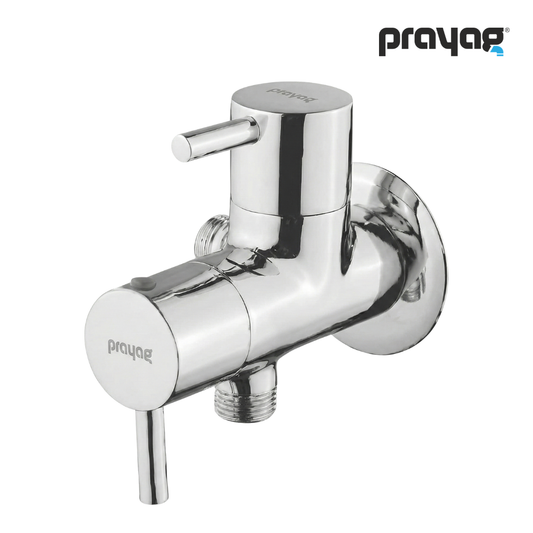 Two Way Angle Valve (Double Handle) Brass - By Prayag