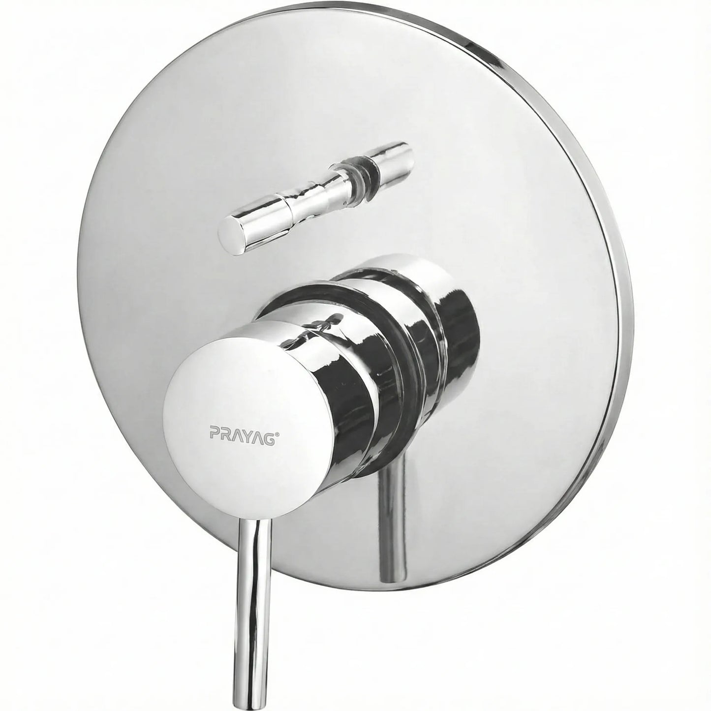 Single Lever Concealed Diverter 40mm (Complete Set Body + Plate) Brass - By Prayag