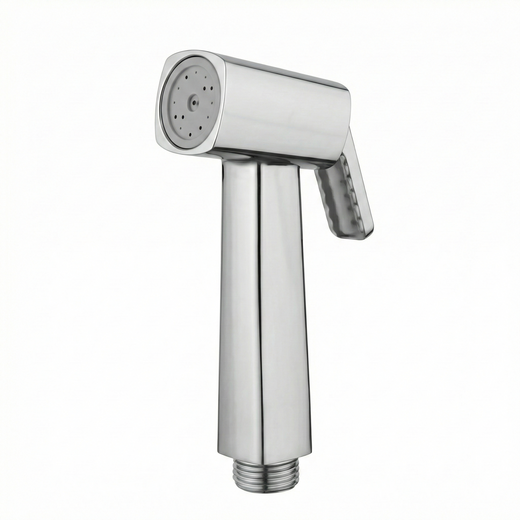 Chrome Plated ABS Health Faucet with 1 Mtr. SS Tube & Hook in Blister Packing Brass - By Prayag