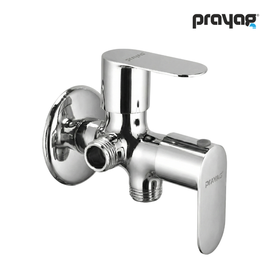 Two Way Angle Valve (Double Handle) Brass - By Prayag