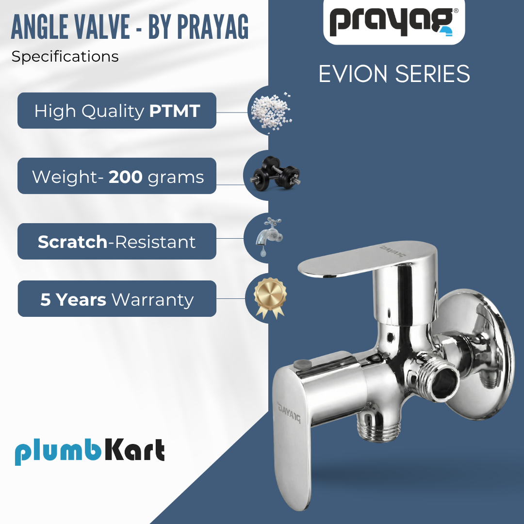 Two Way Angle Valve (Double Handle) Brass - By Prayag