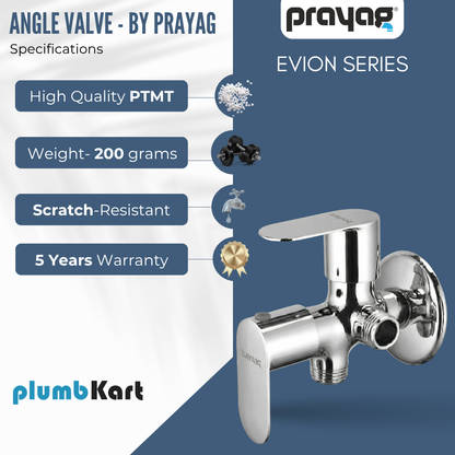 Two Way Angle Valve (Double Handle) Brass - By Prayag