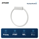 Towel Ring Round - Prayag key specifications: PTMT, 195 g, 2-year warranty