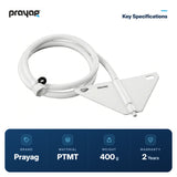 Jet Spray for Commode with Tube (1.5mtr) - Prayag key specifications: PTMT, 400 g, 2-year warranty