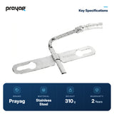SS Jet Spray (L-Bend) with 1 Mtr. Tube - Prayag key specifications: Stainless Steel, 310 g, 2-year warranty